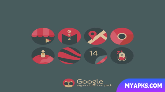 Sagon Circle: Dark Icon Pack