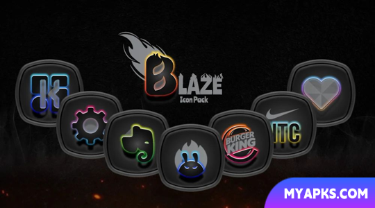 Blaze Dark Icon Pack