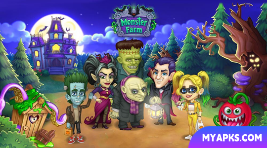 Monster Farm. Family Halloween