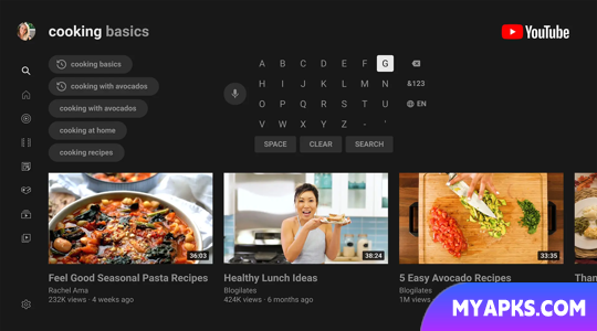 YouTube for Android TV
