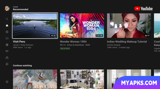 YouTube for Android TV