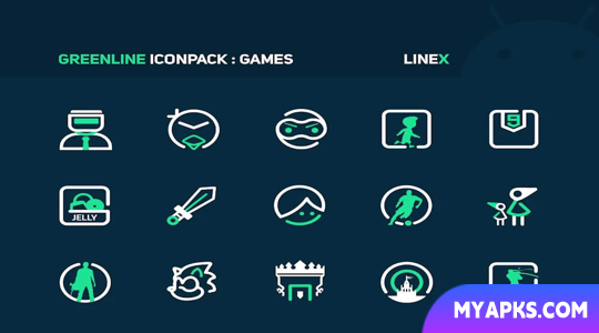 GreenLine Icon Pack: LineX