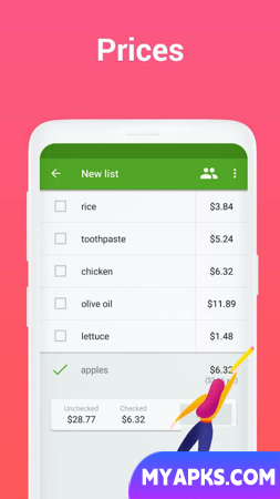 Grocery Shopping List Listonic
