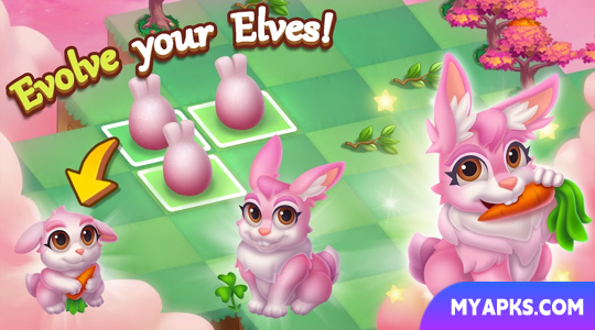 Merge Elves-Merge 3 Puzzles 