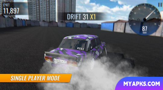 Russian car drift