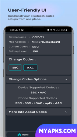 Bluetooth Codec Changer
