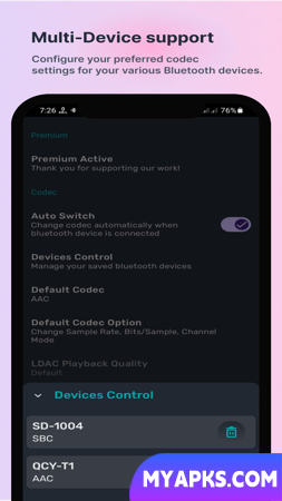Bluetooth Codec Changer