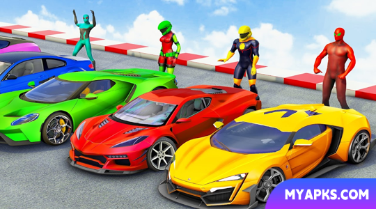 Superhero Car Stunt Game 3D