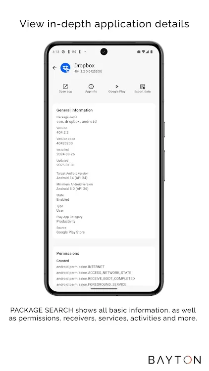 BAYTON PACKAGE SEARCH