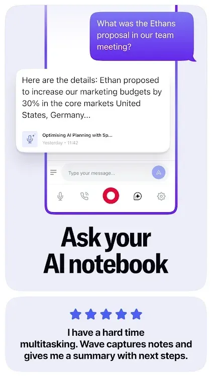 Wave AI Note Taker & Recorder