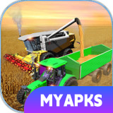 Colheitadeira de jogos de agricultura de trator