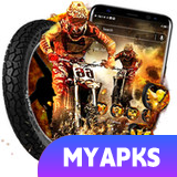 Motocross Biker Theme Launcher