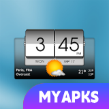 3D Flip Clock & Weather
