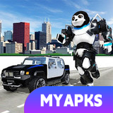 Panda Robot Cop Car Transform