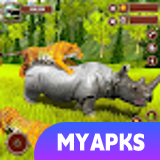 Virtual Wild Rhino Family Sim