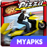 Pizza Bike Delivery Boy