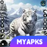 Arctic White Tiger Family Sim